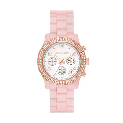 Michael Kors Runway Chronograph Blush Acetate Watch