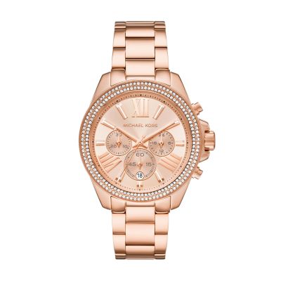 Michael Kors Wren Chronograph Rose Gold-Tone Stainless Steel Watch