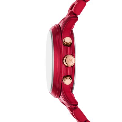 Michael kors runway red on sale watch