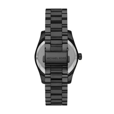 Michael kors black stainless steel hot sale connected watch