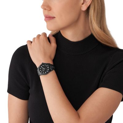 Black hand outlet watch for girl