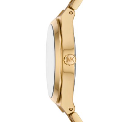 Michael Kors Lennox Three Hand Gold Tone Stainless Steel Watch MK7460 Watch Station