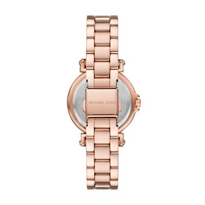 Michael Kors Maren Three-Hand Rose Gold-Tone Stainless Steel Watch 