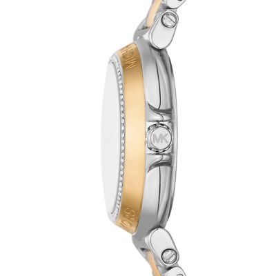 Michael Kors Maren Three-Hand Two-Tone Stainless Steel Watch 