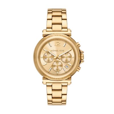 Michael Kors Maren Chronograph Gold Tone Stainless Steel Watch