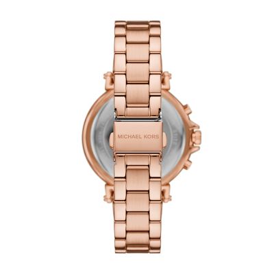 Michael Kors Maren Chronograph Rose Gold-Tone Stainless Steel 
