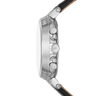 Michael Kors Uhr Chronograph Maren Leder schwarz - MK7499 - Watch  