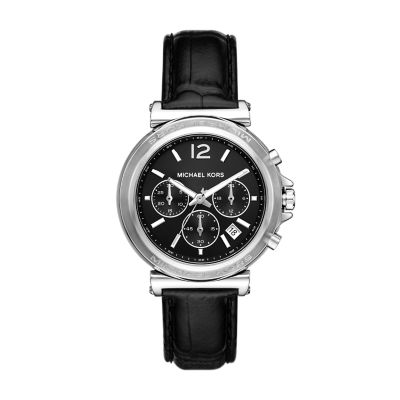 Michael kors watch black and white sale