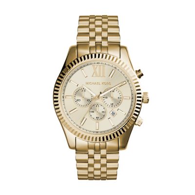 Michael kors mk8281 mens lexington gold on sale watch