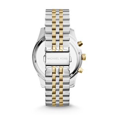 michael kors watch men's two tone