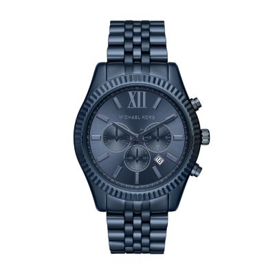 michael kors men's lexington blue watch mk8480