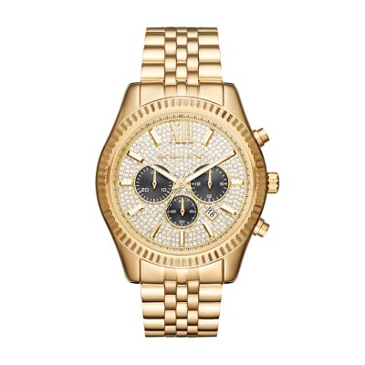 michael kors chronograph gold