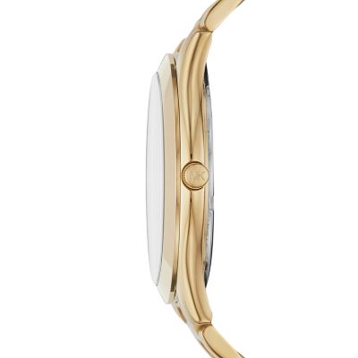 Michael Kors Men s Slim Runway Gold tone Watch MK8621 Watch