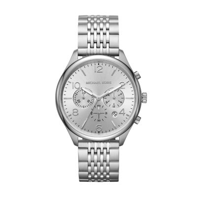 michael kors men's silver watches