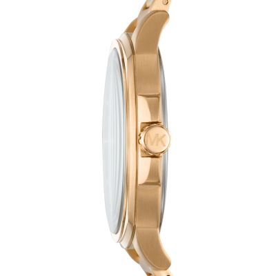 Michael Kors Men's Bryson Three-Hand Date Gold-Tone Stainless Steel Watch - MK8658 Watch Station