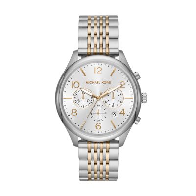 michael kors two tone watch mens