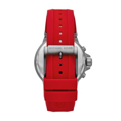 michael kors mens watches red