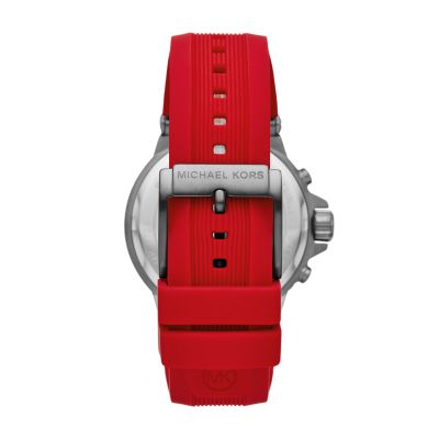 michael kors mens red watch