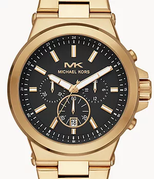 Michael Kors Men's Dylan Chronograph Gold-Tone Stainless Steel Watch