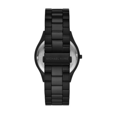 michael kors men's slim runway black watch mk8507