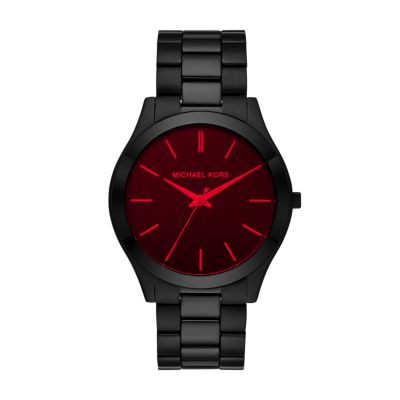 All black michael kors watch men's best sale