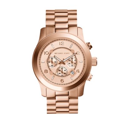 michael kors men's rose gold watches