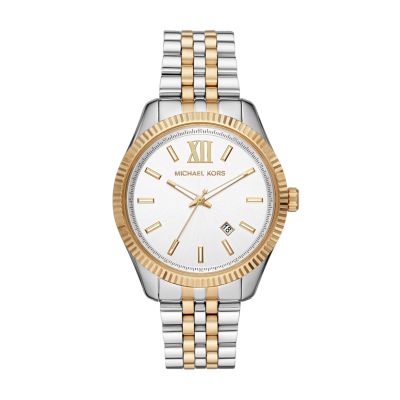 michael kors lexington watch women's two tone