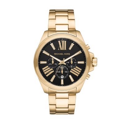 michael kors chronograph gold