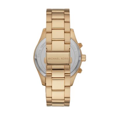 Michael Kors Layton Chronograph Gold-Tone Steel Watch