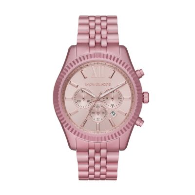 mk pink watch