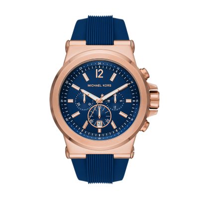 Michael Kors Dylan Chronograph Navy Silicone Watch