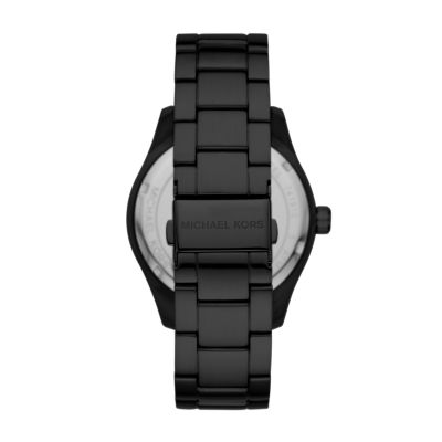 Michael kors black sale hybrid reid watch