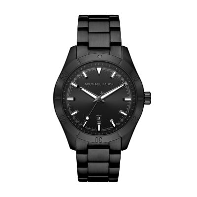 Matte black michael kors hotsell watch men's