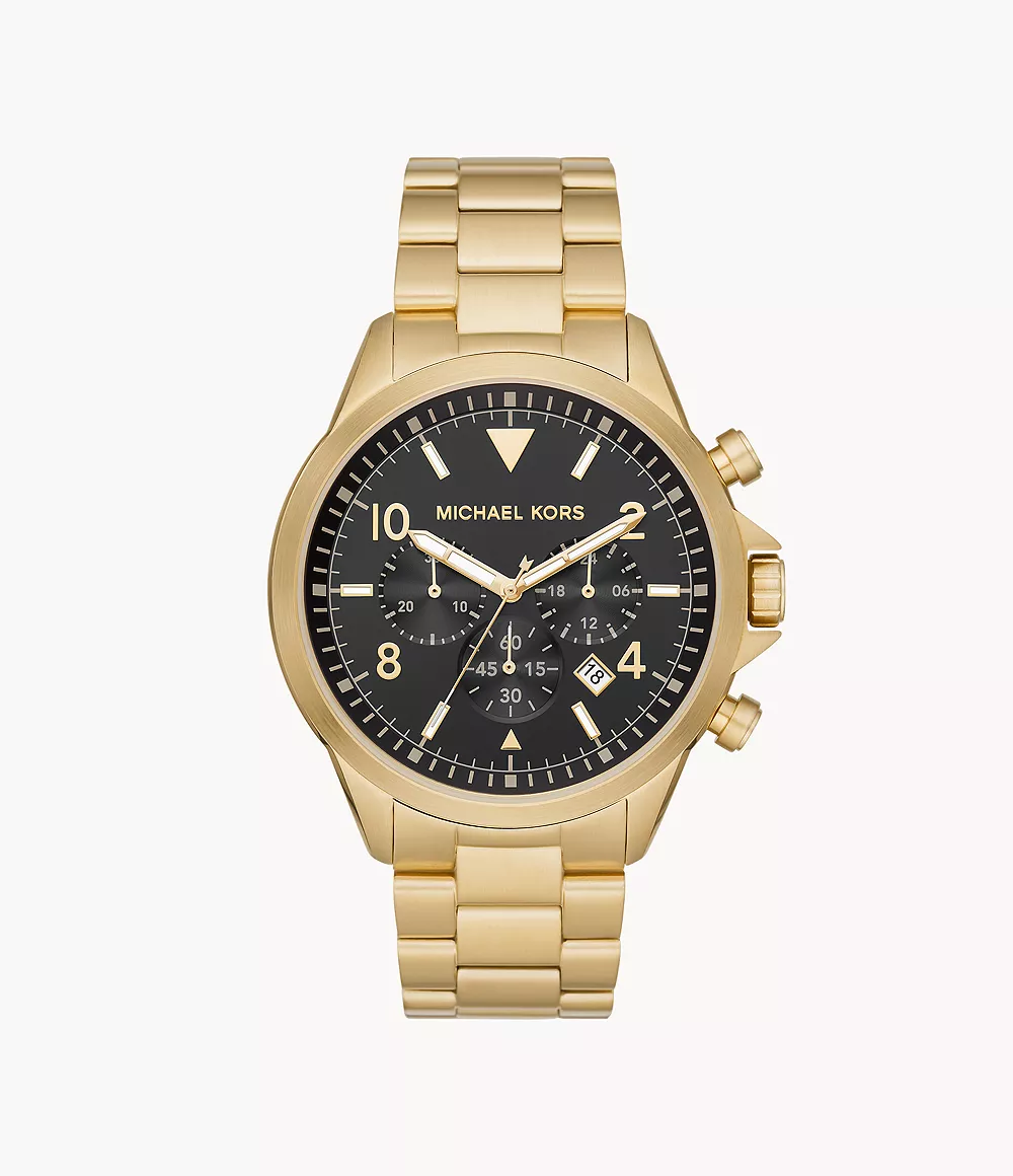 Michael Kors Gage Chronograph Gold-Tone Steel Watch - MK8827