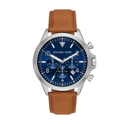 Michael kors watches clearance leather