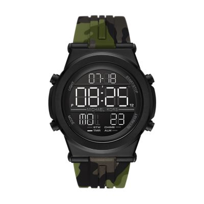 Michael kors 2025 camo watch