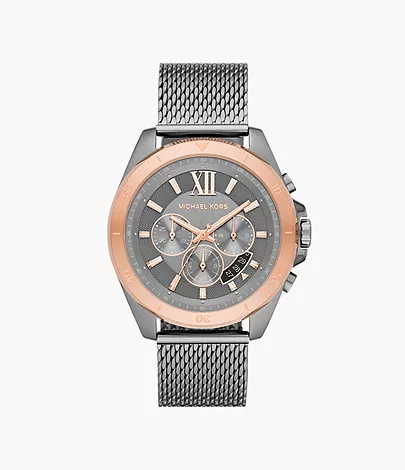 Michael Kors Brecken Chronograph Gunmetal Stainless Steel Watch - MK8868 -  Watch Station
