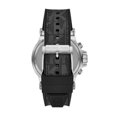 Michael Kors Dylan Chronograph Black Silicone Watch - MK8903 