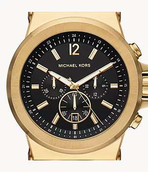 Michael Kors Dylan Chronograph Brown Silicone Watch