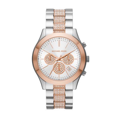 Michael Kors Slim Runway Chronograph Two-Tone Stainless Steel