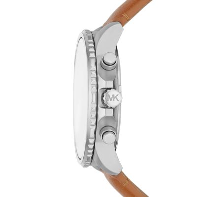 Michael Kors Cortlandt Chronograph Luggage Leather Watch - MK8927 - Watch  Station