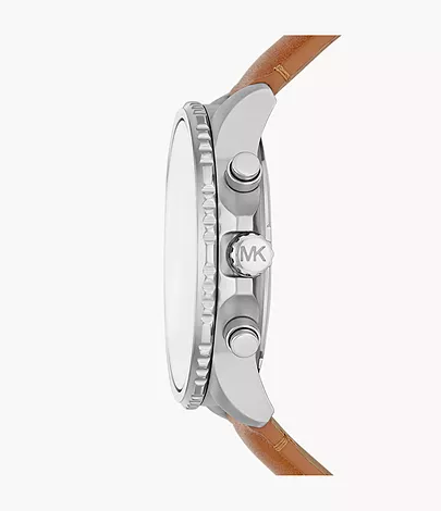 Michael Kors Cortlandt Chronograph Luggage Leather Watch - MK8927 - Watch  Station