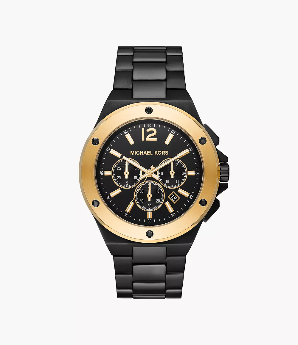 Michael Kors Lennox Chronograph Black-Tone Stainless Steel Watch - MK8941 -  Watch Station