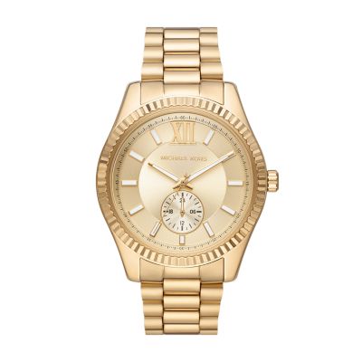 Michael Kors Lexington Multifunction Gold-Tone Stainless Steel