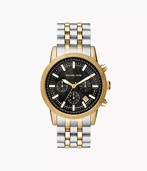 Michael Kors Hutton Chronograph Two-Tone Stainless Steel Watch