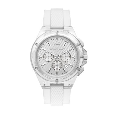 Michael kors deals white silicone watch