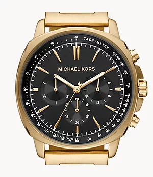 Michael Kors Chronograph Gold-Tone Stainless Steel Watch