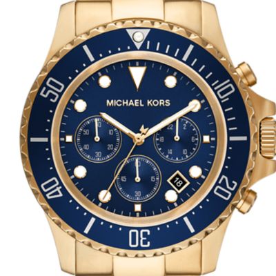 Michael Kors Everest Chronograph Gold-Tone Stainless Steel Watch