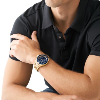 Michael Kors Uhr Chronograph Everest Edelstahl goldfarben - MK8978 
