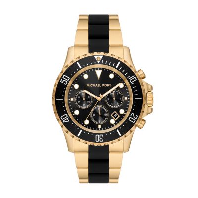 - Watch MK8979 Silicone Steel Chronograph Station Everest Kors Stainless Watch Michael Two-Tone and -
